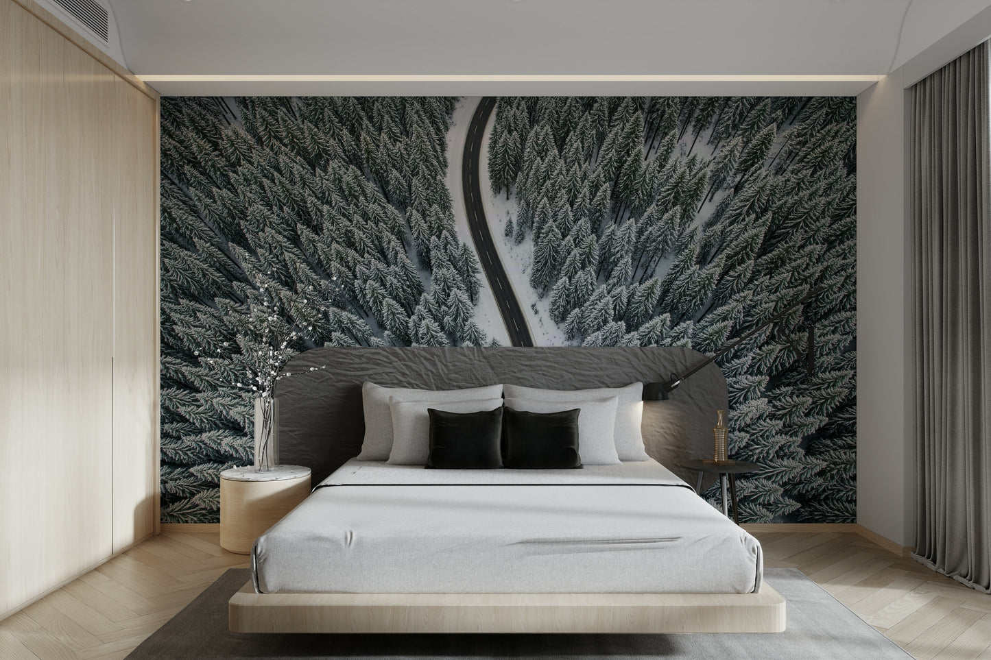 Winter Road Wall Mural