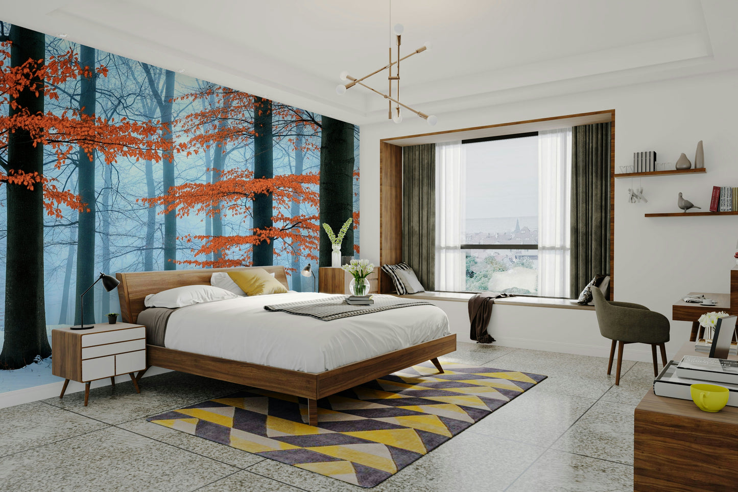 High-quality image of the ethereal forest wallpaper

