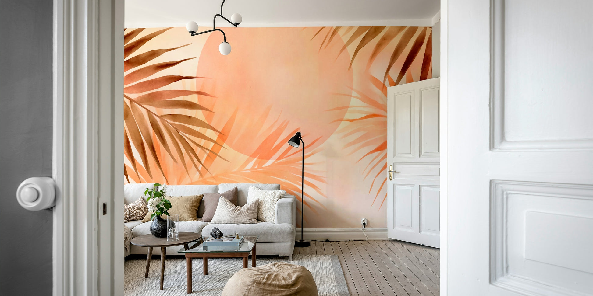 Detailed view of the colorful, hand-painted style

