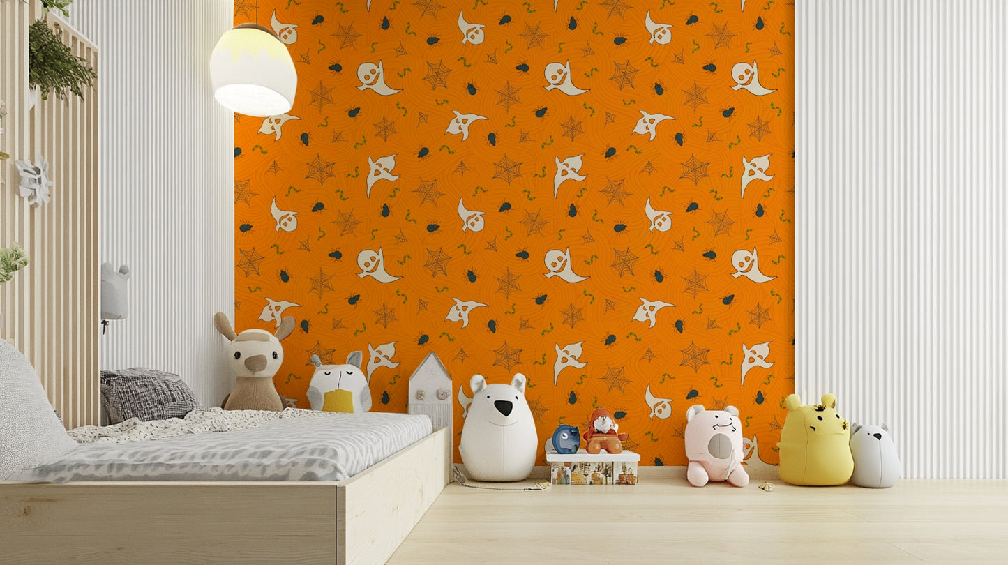 Halloween Haunt Party spooky tree wallpaper
