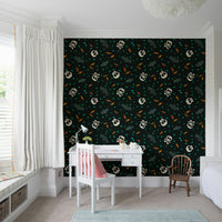 Trick or Treat party wallpaper mural.







