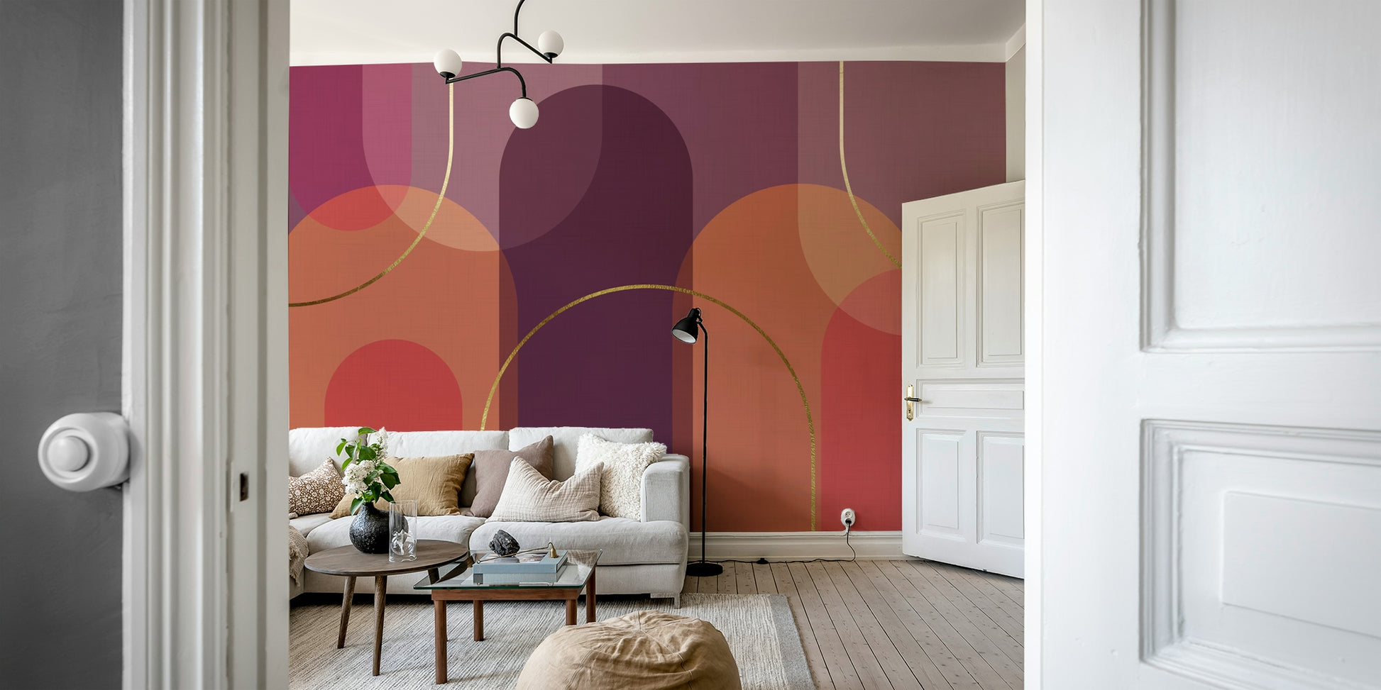 Wallpaper for walls with a peaceful, artistic feel

