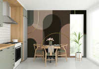 Wallpaper with a sophisticated, fluid design

