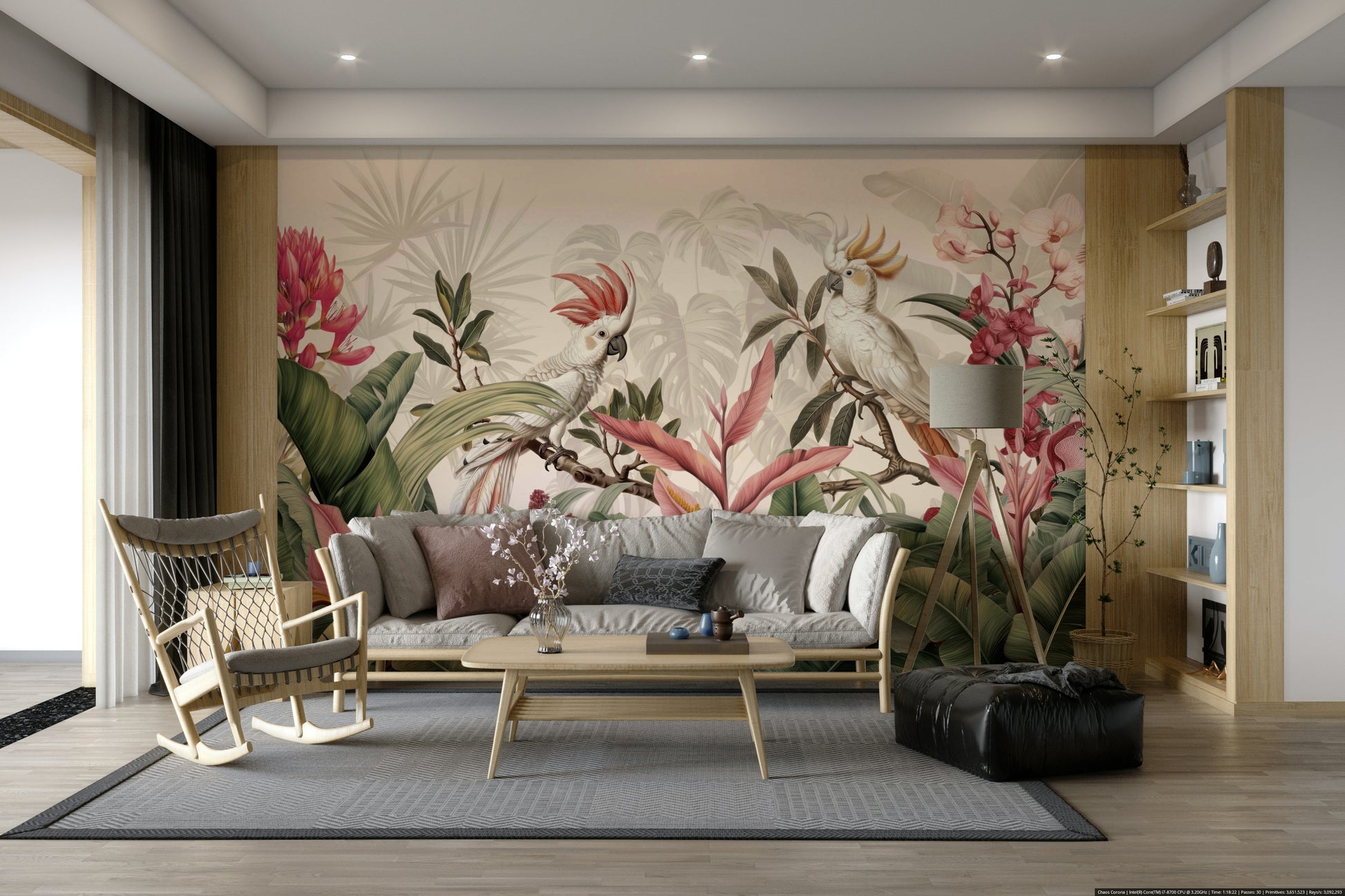 Wallpaper for walls with a vibrant, artistic feel

