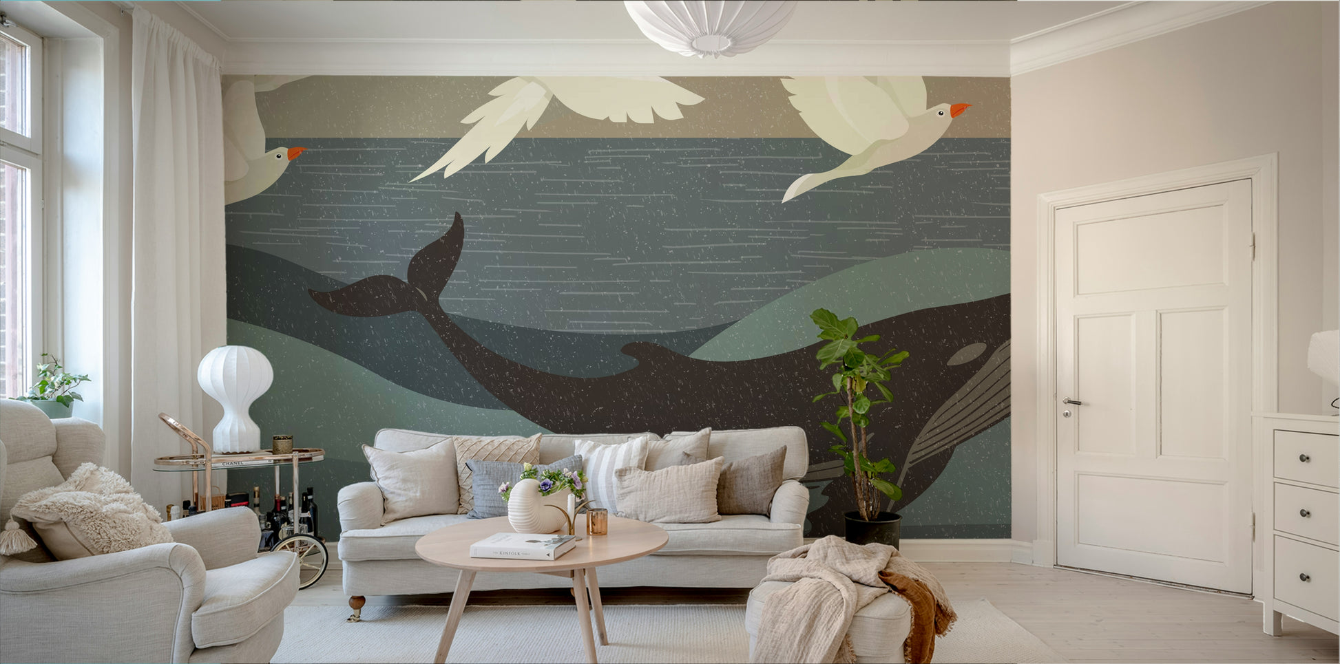 The composition is balanced and uncluttered.

