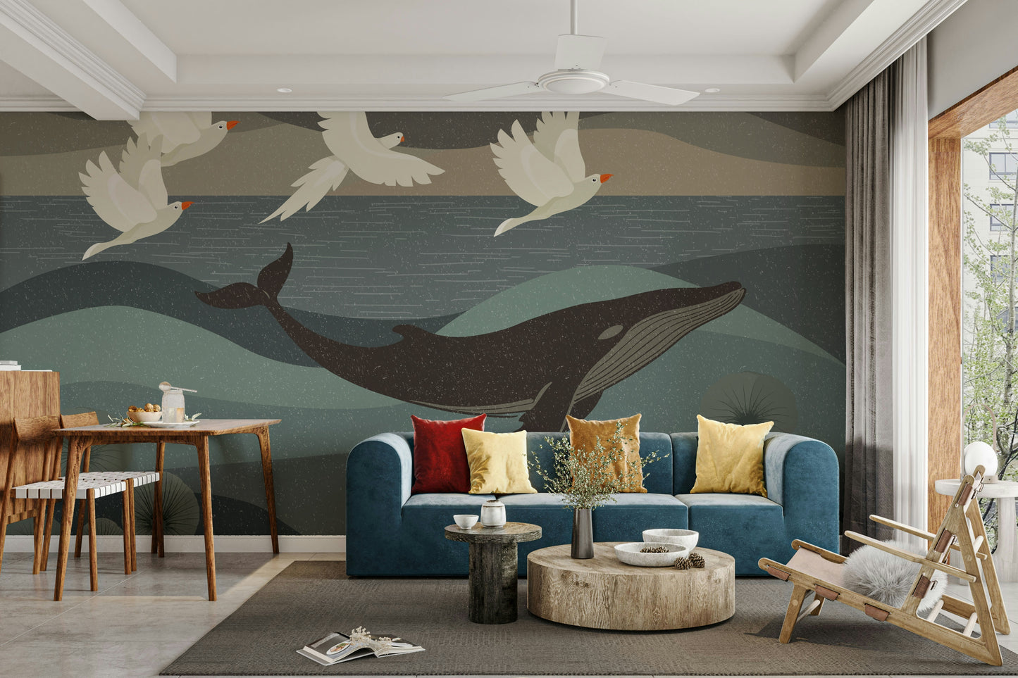 The lines are delicate and the shapes are fluid.

