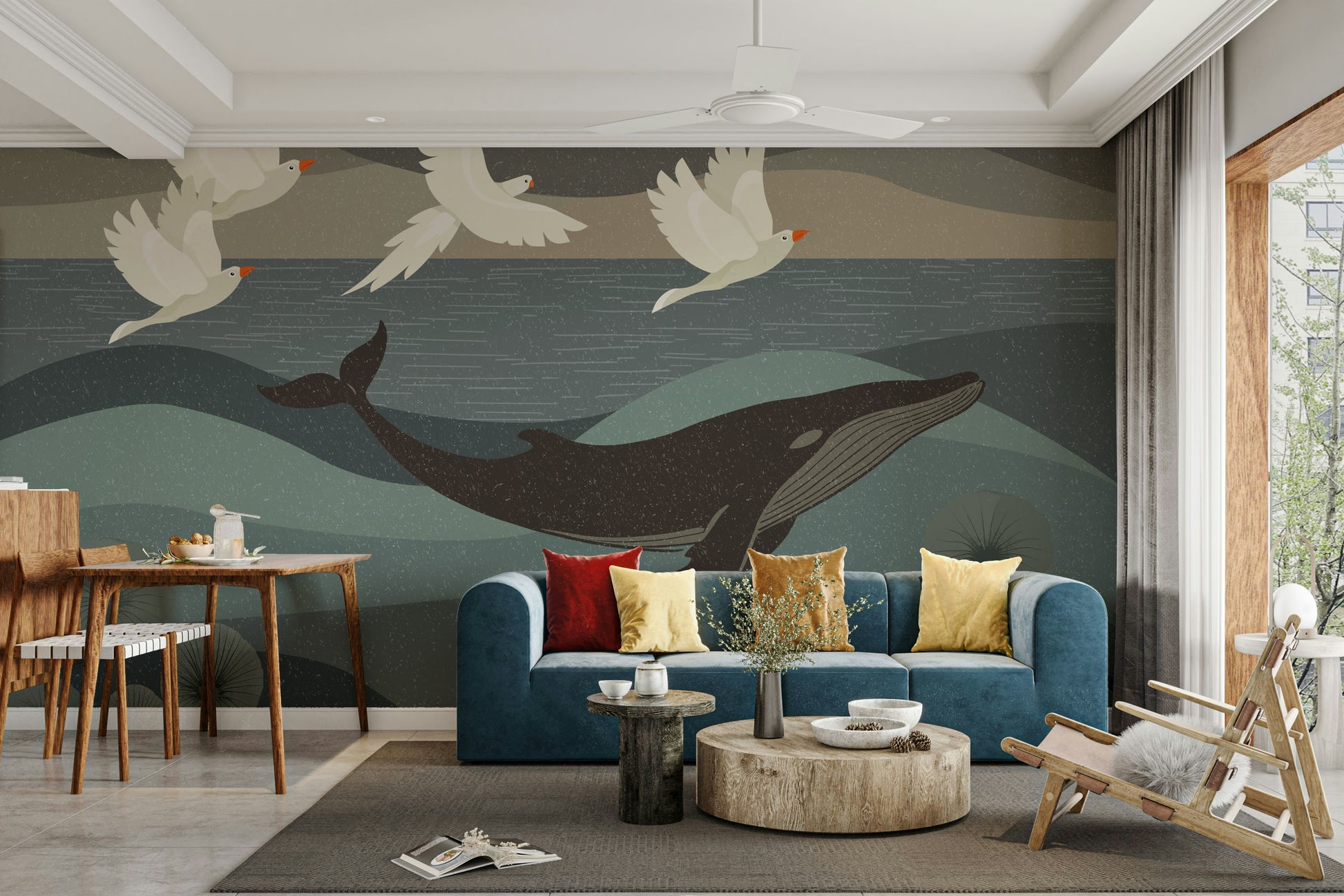 The lines are delicate and the shapes are fluid.

