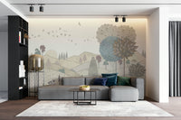 The lines are soft, light, and delicate.

