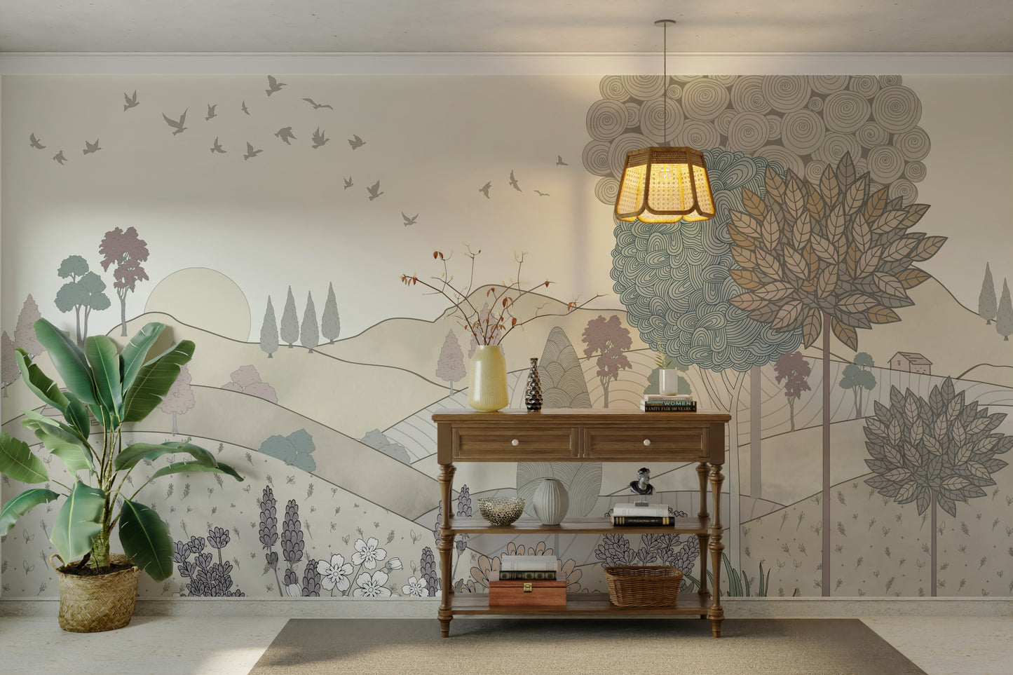 The image looks like a pencil or charcoal sketch on paper.

