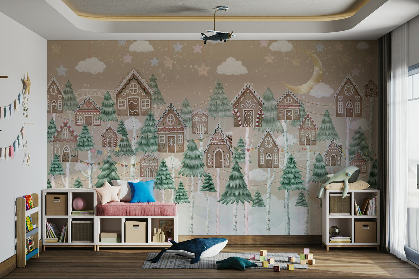 The scene feels quiet and dreamy.

