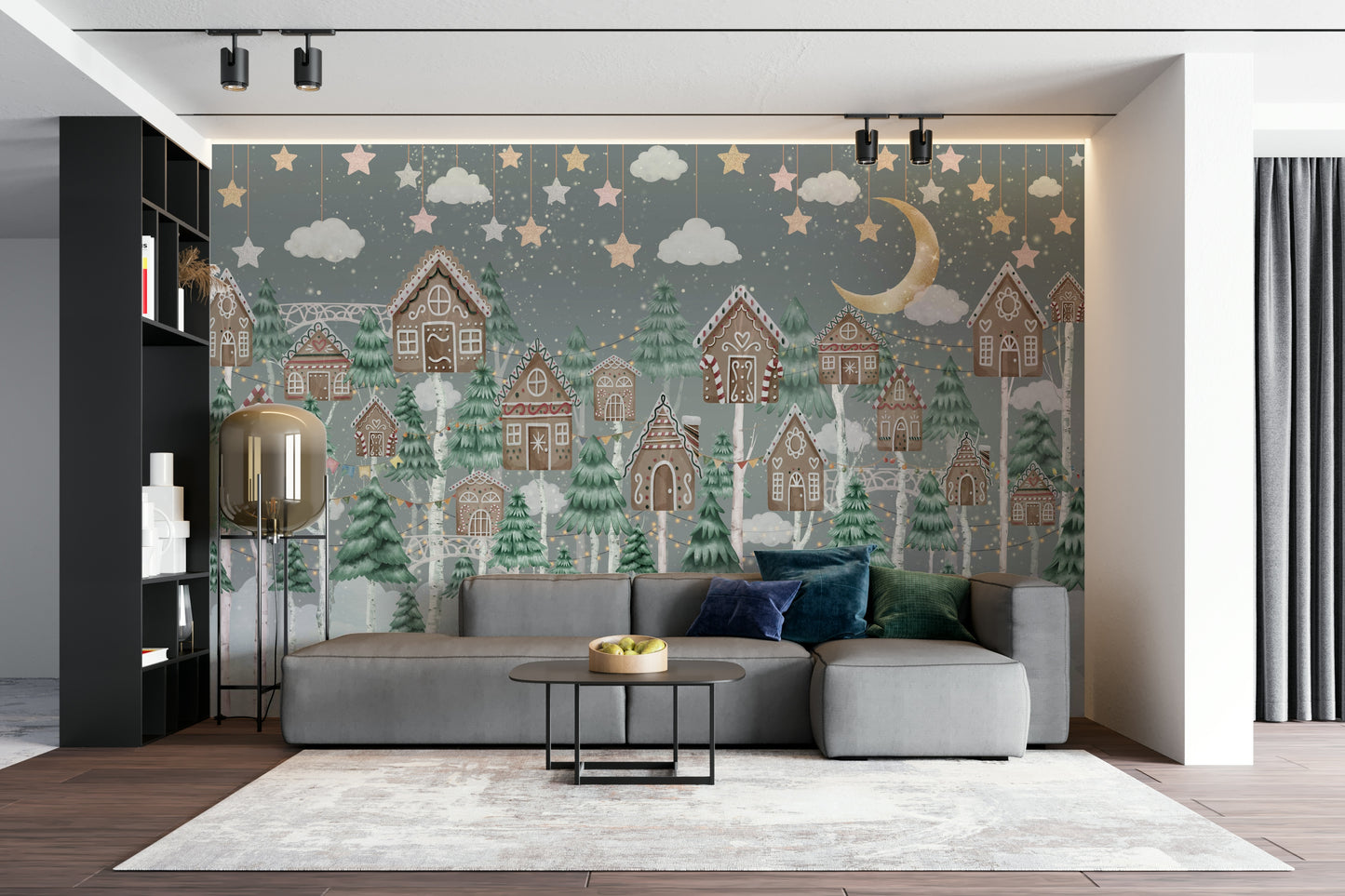 The lines are gentle and the shapes are fluid.

