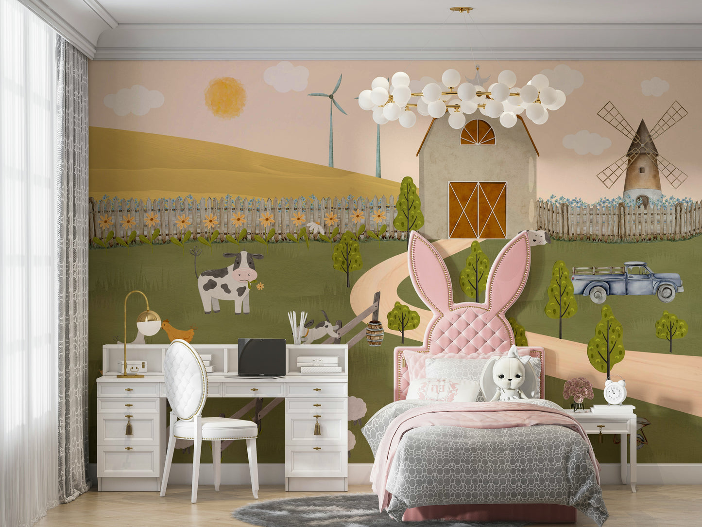 Barnyard Bliss Wall Mural