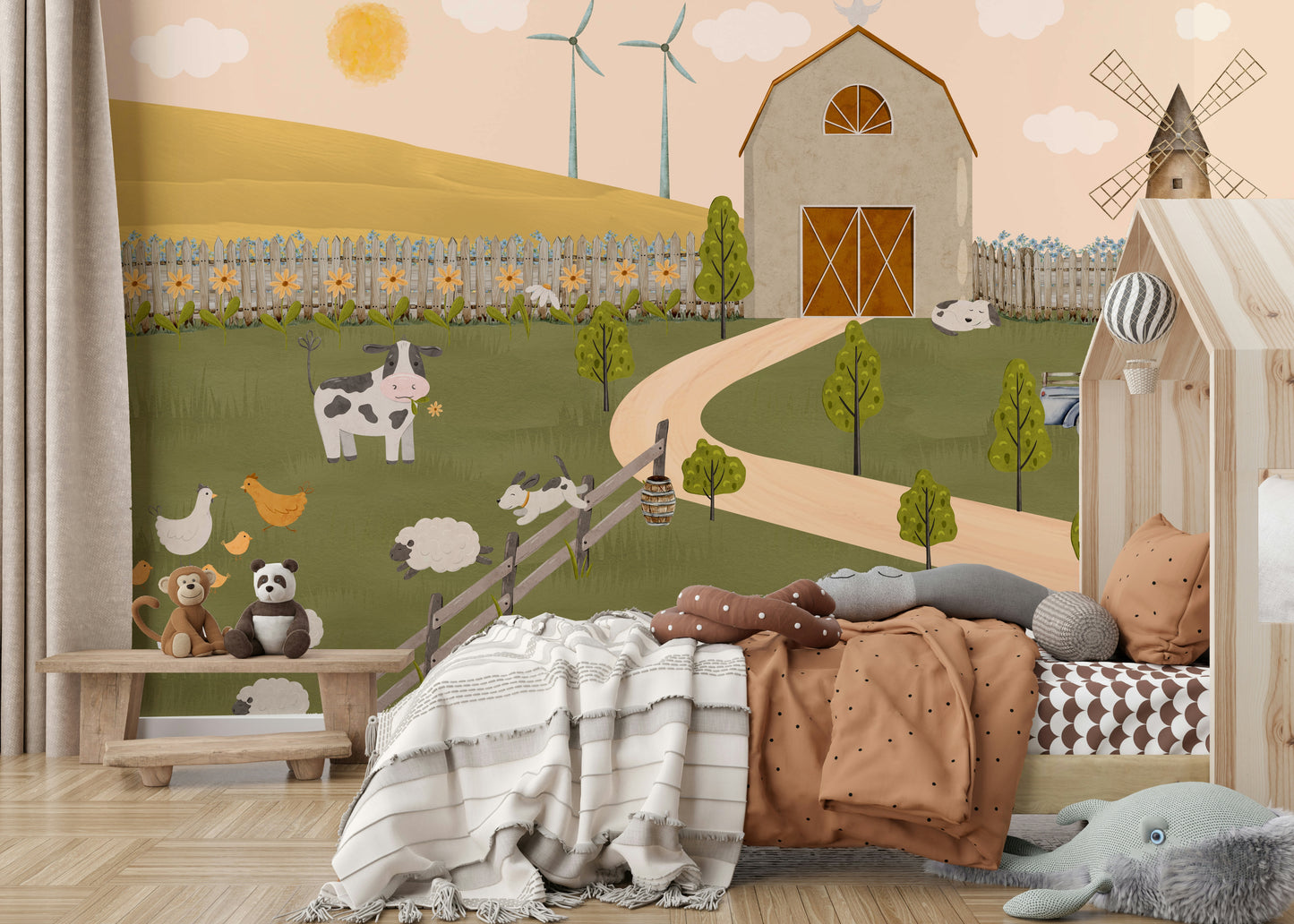 Barnyard Bliss Wall Mural