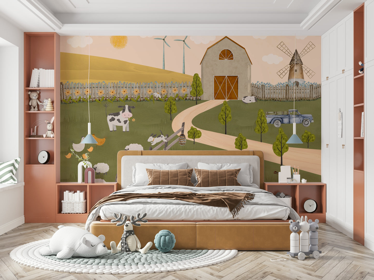 Barnyard Bliss Wall Mural