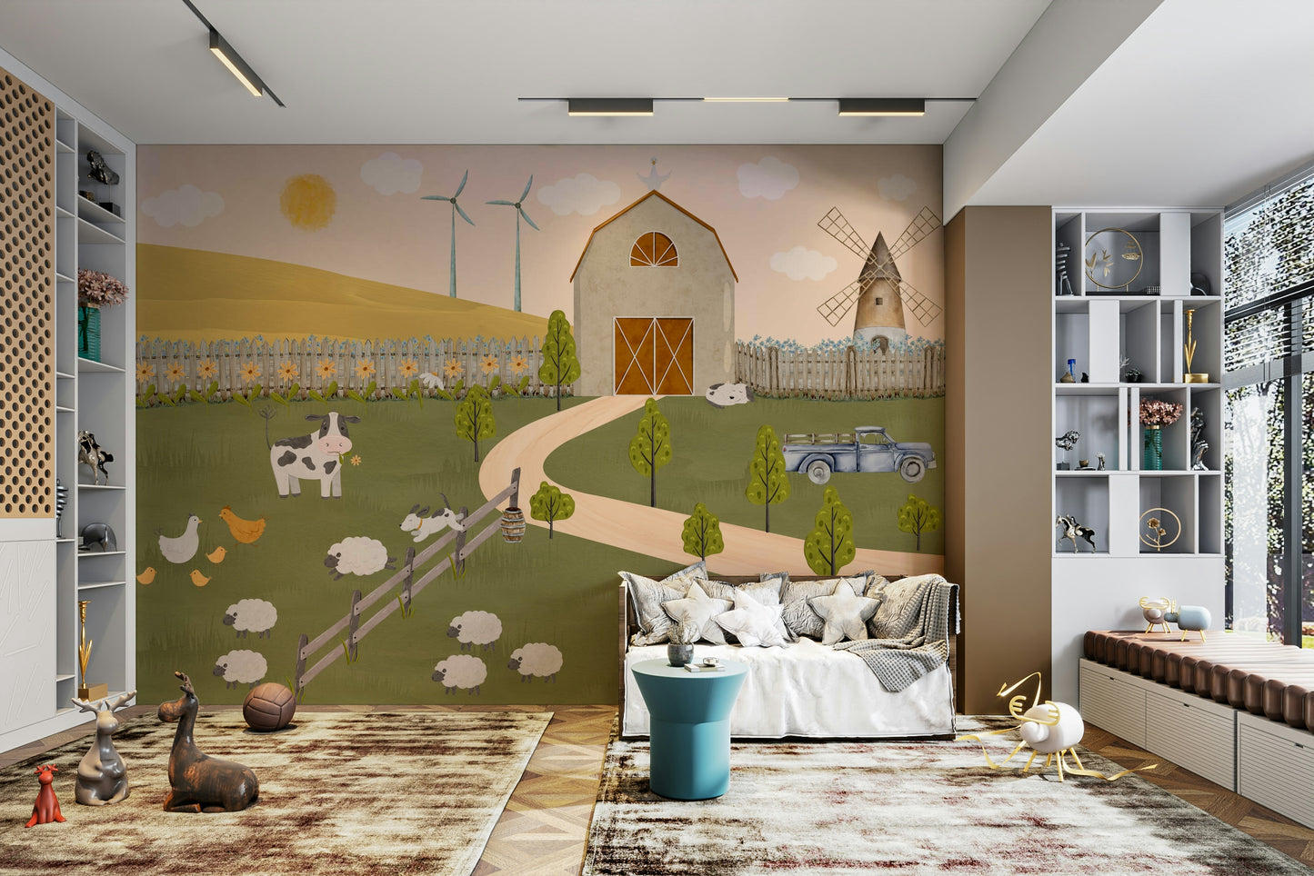 Barnyard Bliss Wall Mural