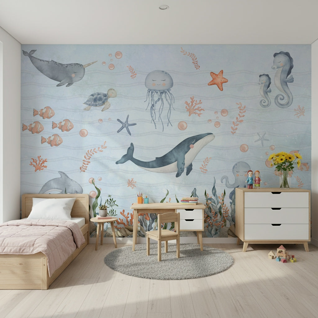 Sea Friends' Nursery Wall Mural