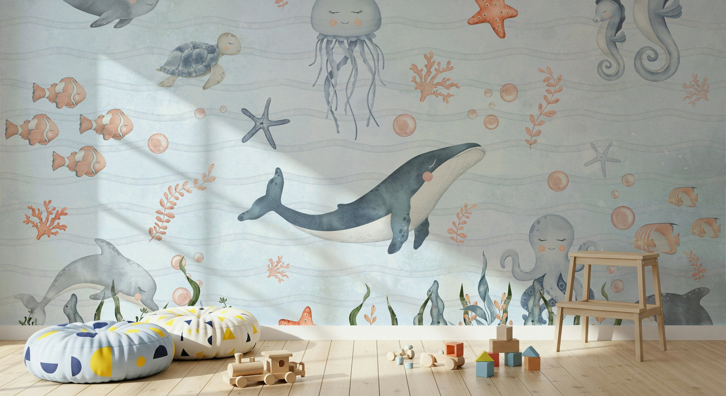 Sea Friends' Nursery Wall Mural