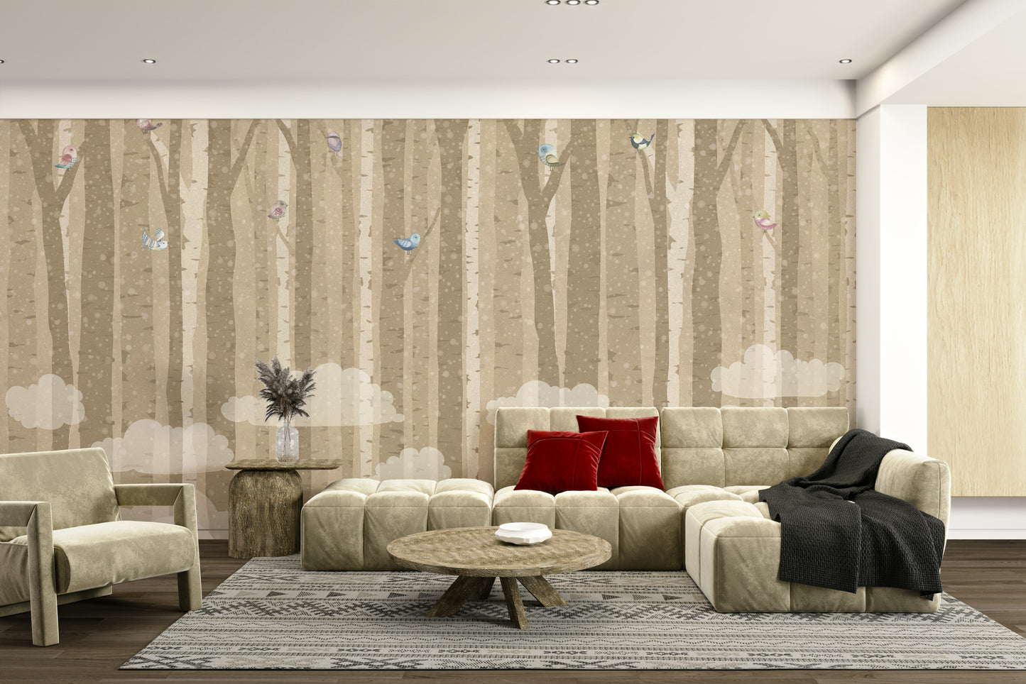 The overall mood is quiet and serene.

