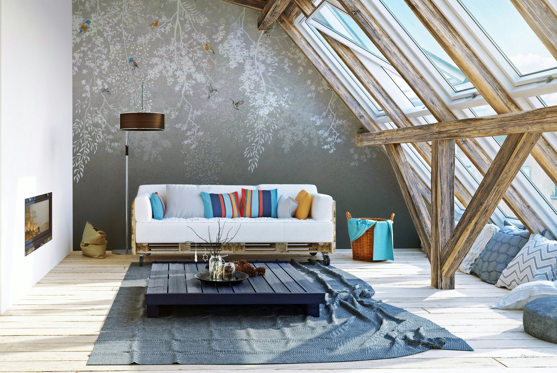 The overall mood is quiet and serene.

