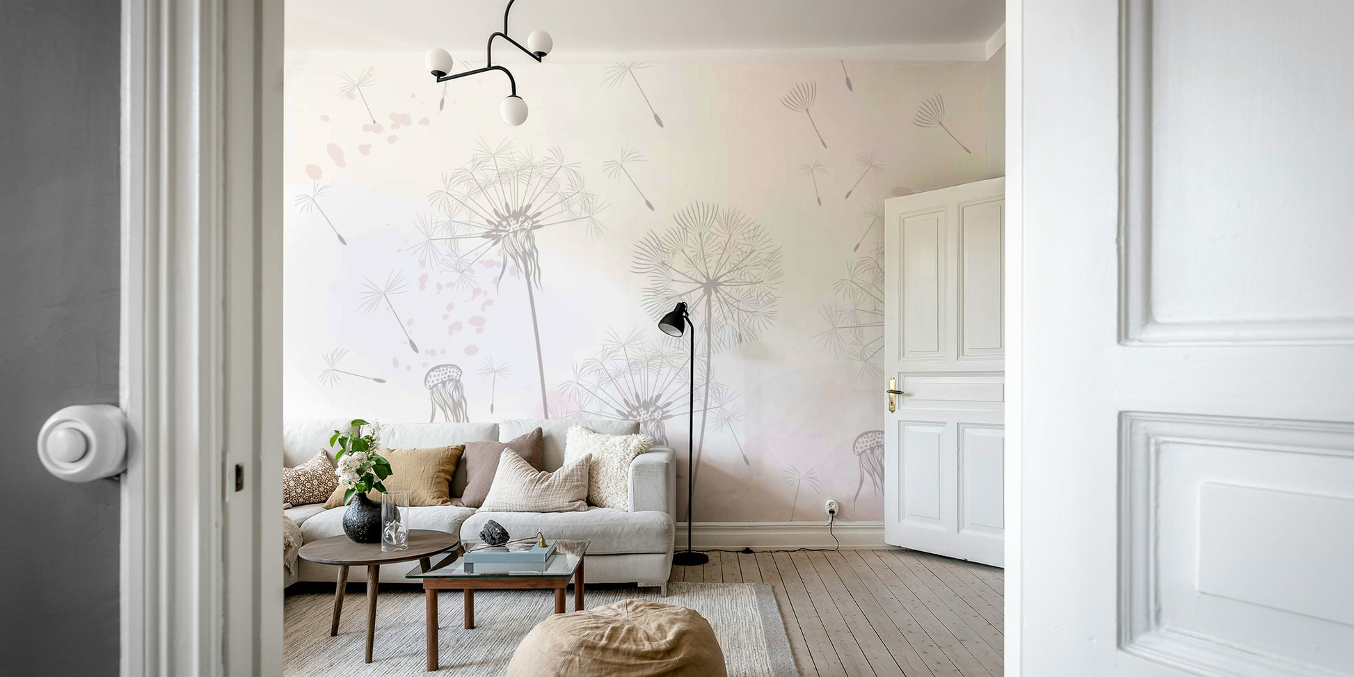 The background is a soft, light color, like a gentle gray or cream.

