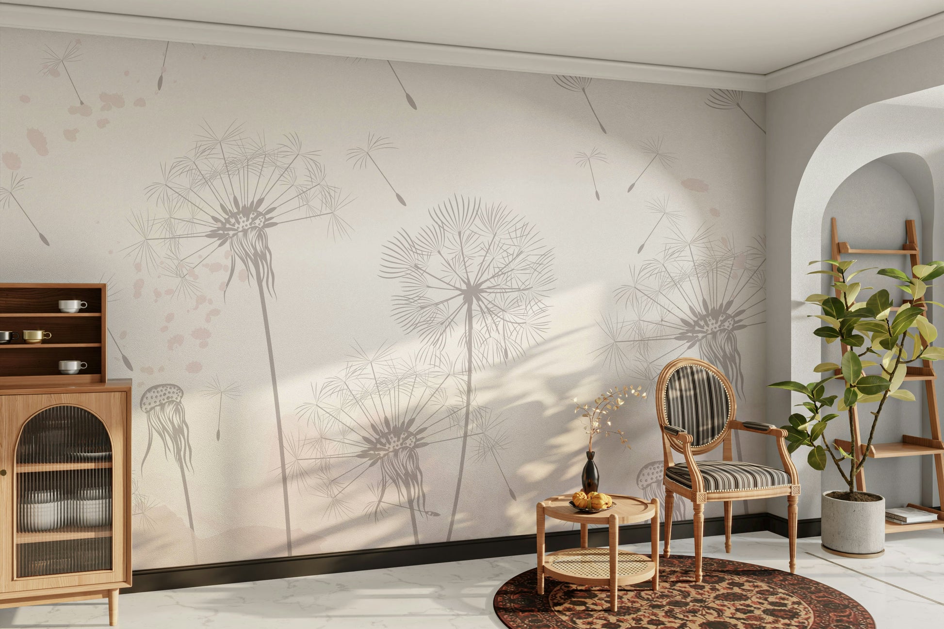 The overall feel is light and airy.

