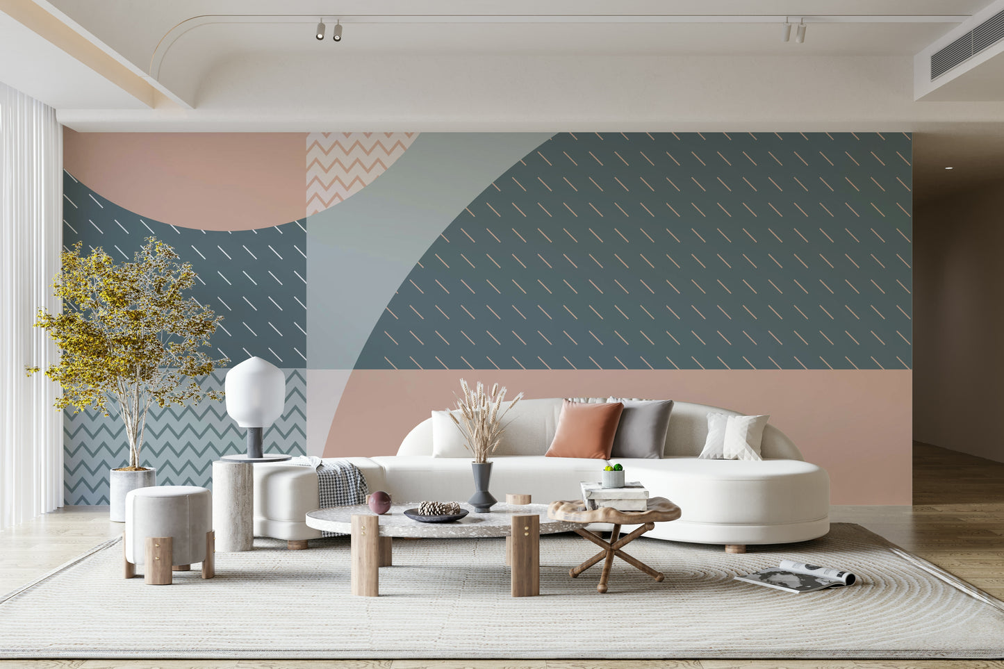 The shapes are arranged in a balanced, harmonious composition.

