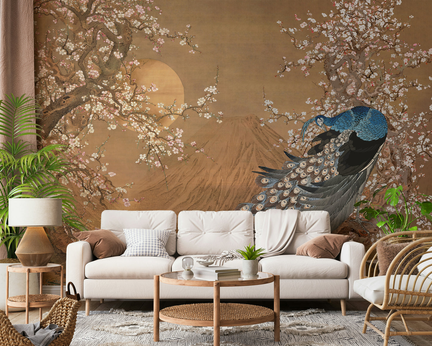 Peacock's Paradise Wall Mural