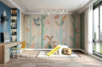 The animals have happy, gentle expressions.

