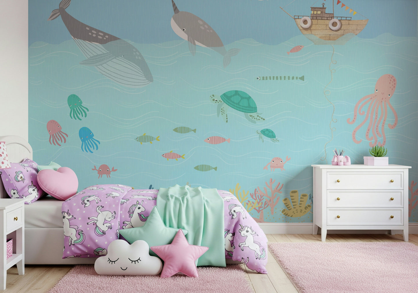 Ocean Friends' Playtime Wall Mural