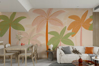 The leaves have organic, flowing shapes.

