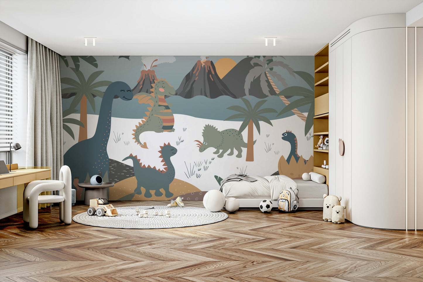 The scene feels exciting and playful.

