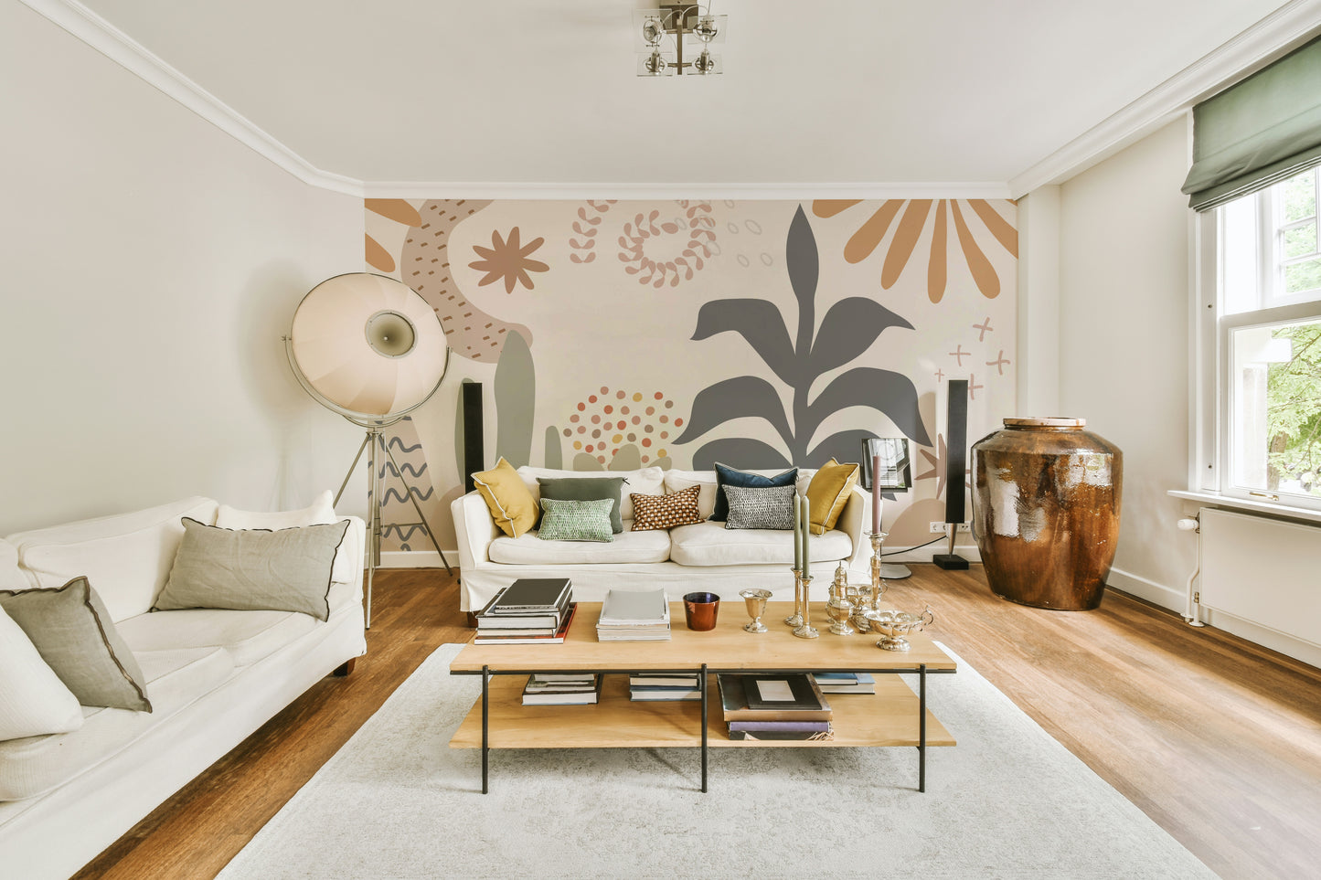 The leaves are in a single color or a soft gradient.

