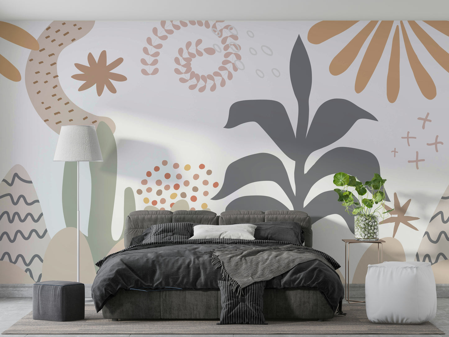 The leaves are arranged in a random, natural-looking pattern.

