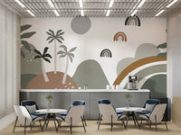 The design is peaceful and modern.

