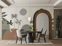 The shapes are solid and have soft, rounded edges.

