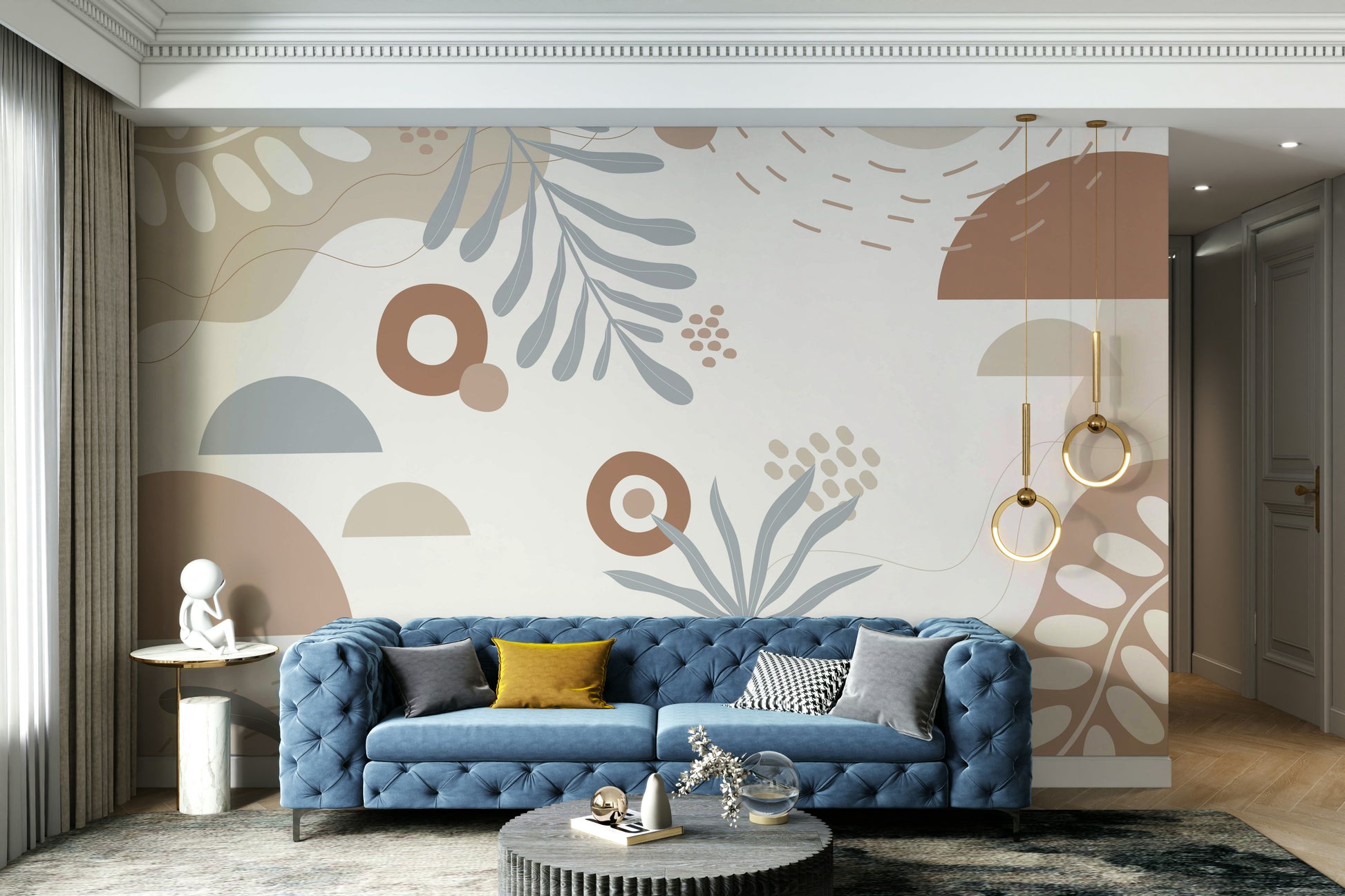 The leaves are in a single color or a gradient.

