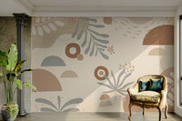 The leaves have simplified, organic shapes.

