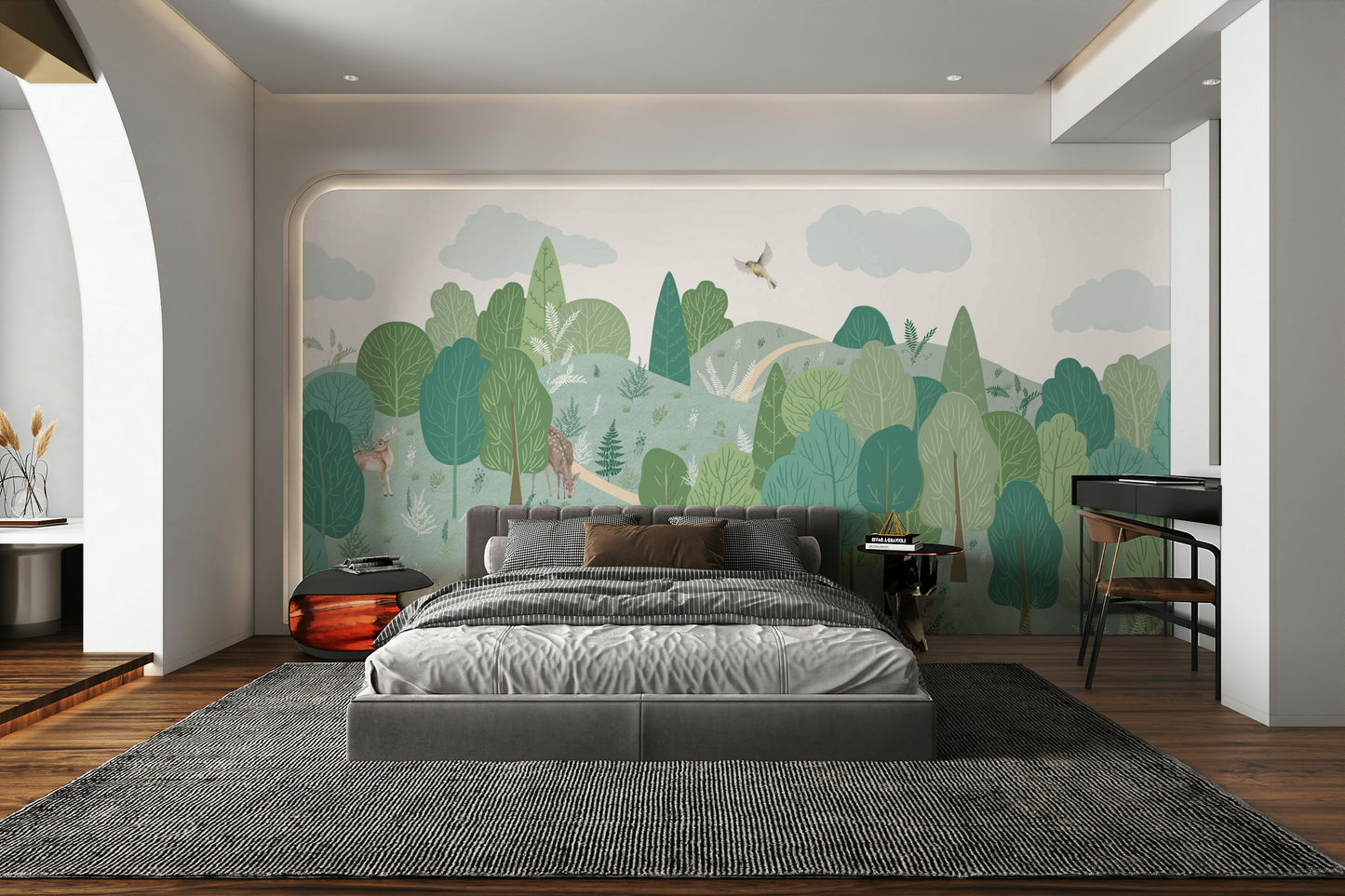 The image has a calm and quiet mood.

