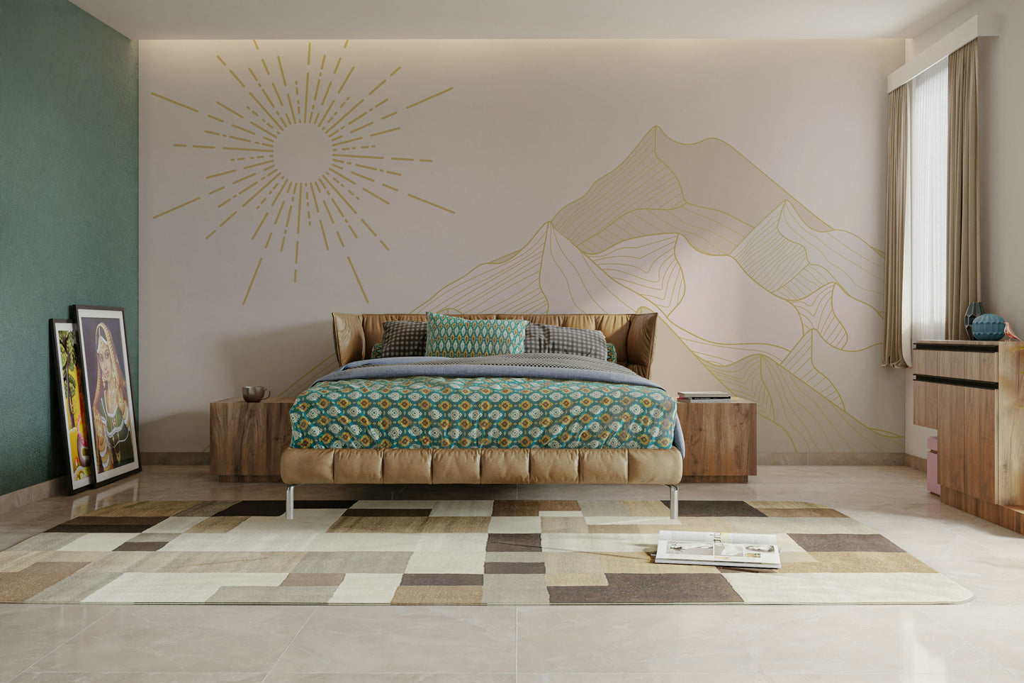 The view is from a low angle, looking up at the summit.

