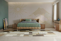 The view is from a low angle, looking up at the summit.

