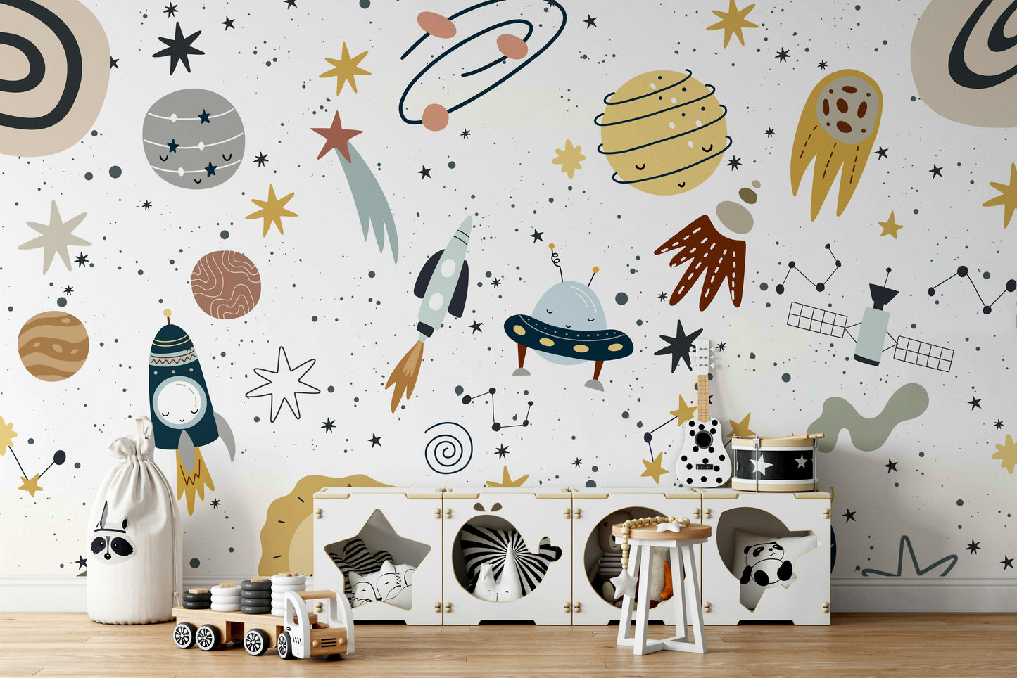 The overall mood is happy and playful.

