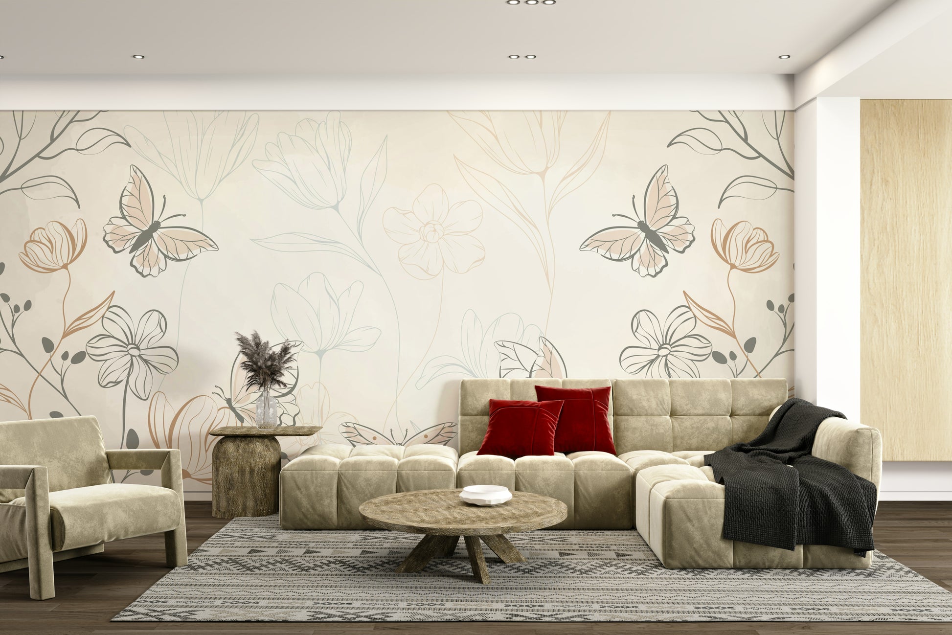 The birds are a dark color, creating a nice contrast with the sky.

