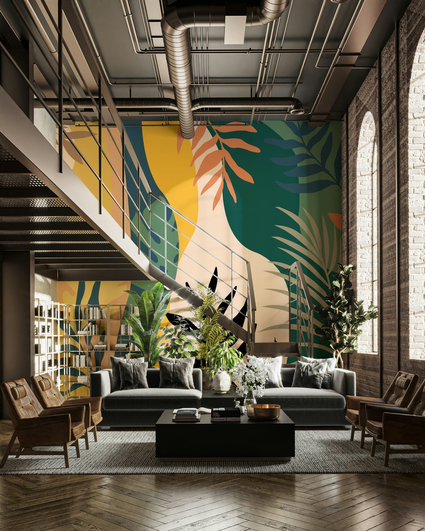 The design feels peaceful and earthy.

