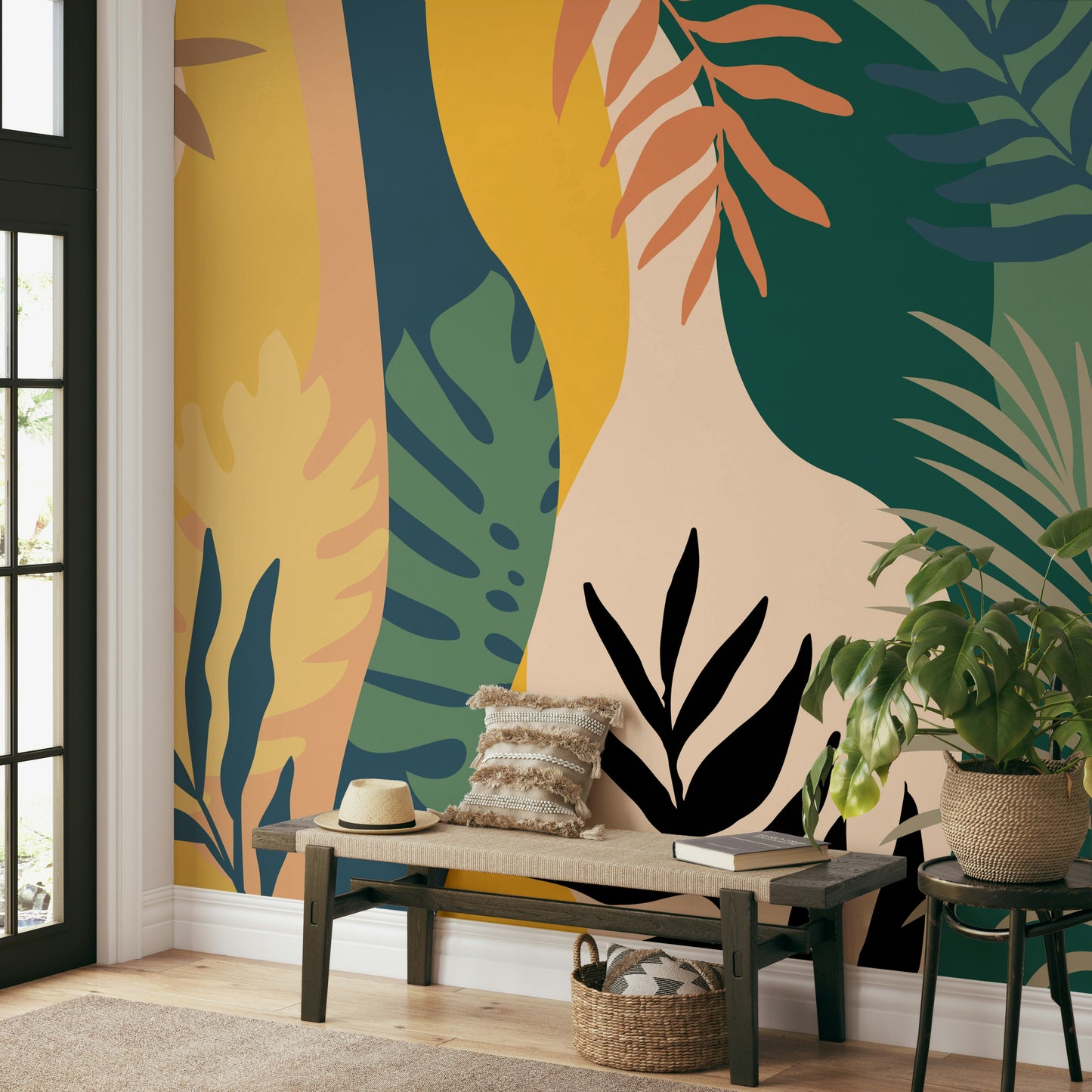 The design has a beautiful, artistic aesthetic.

