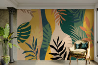 The colors are soft and gentle, with a muted, earthy palette.

