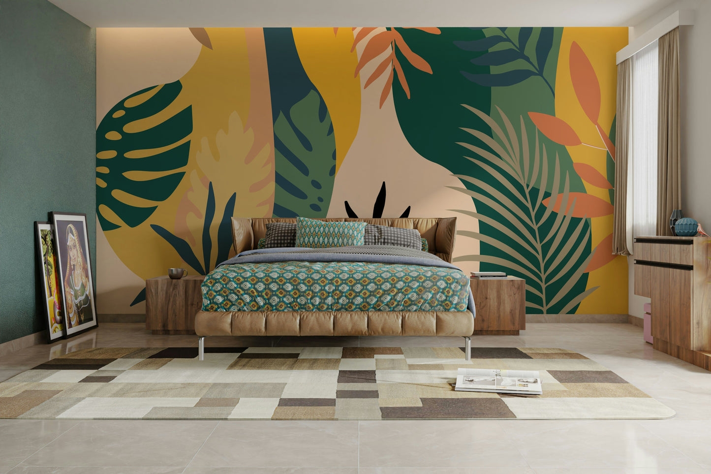 The composition is a soft, flowing pattern.

