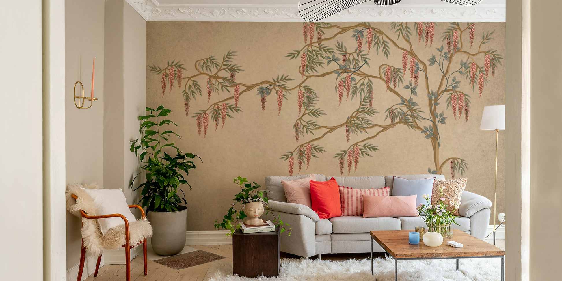 The design feels peaceful and romantic.

