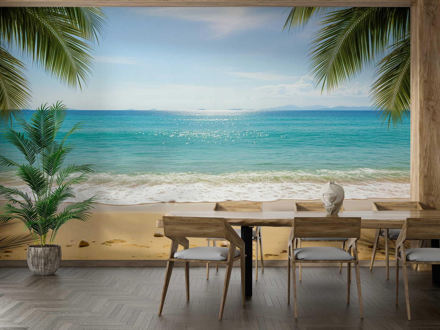 The design has a beautiful, artistic aesthetic.

