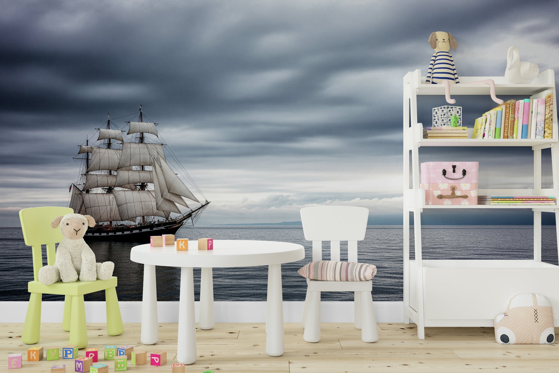 The image is suitable for a living room or an office.

