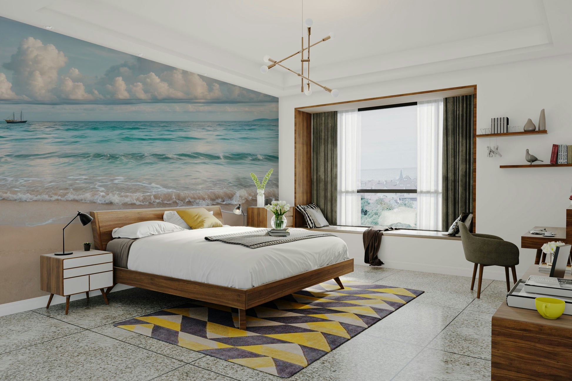 The image is suitable for a bedroom or a meditation space.

